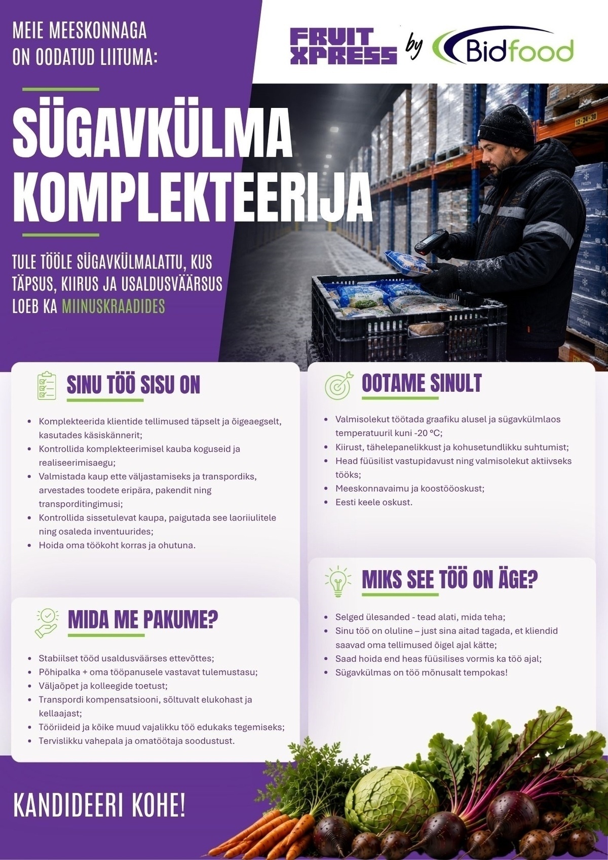 FRUIT XPRESS OÜ Sügavkülma komplekteerija