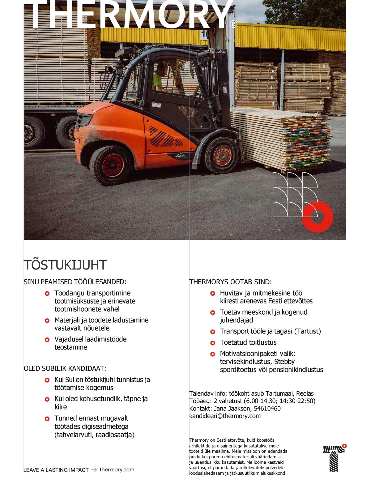 Thermory AS Tõstukijuht