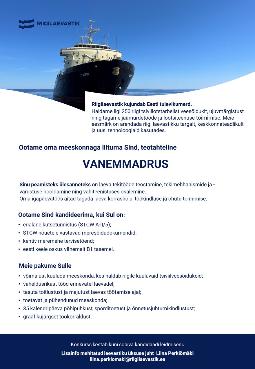 Riigilaevastik Vanemmadrus
