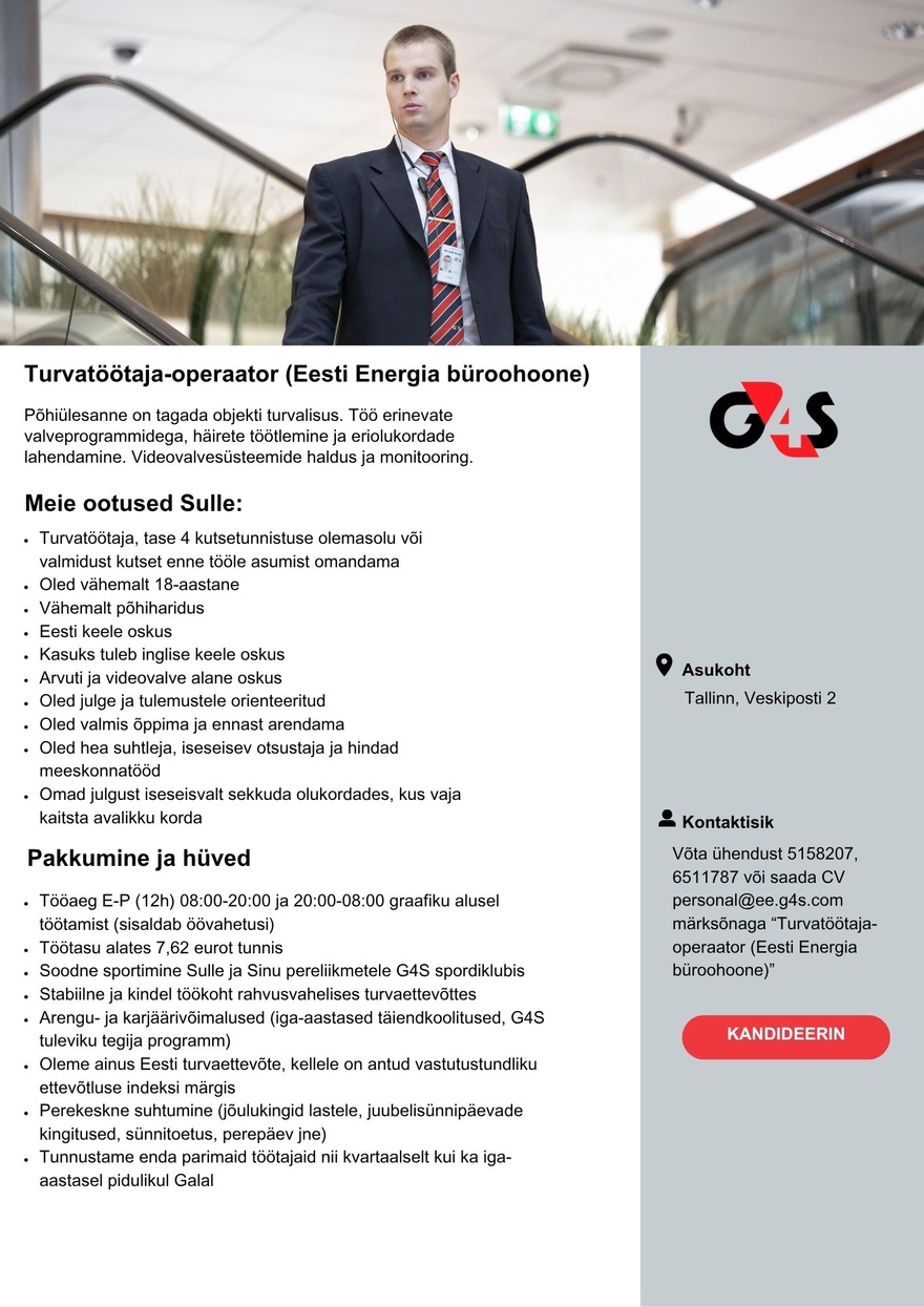 AS G4S Eesti Turvatöötaja-operaator (Eesti Energia büroohoone)