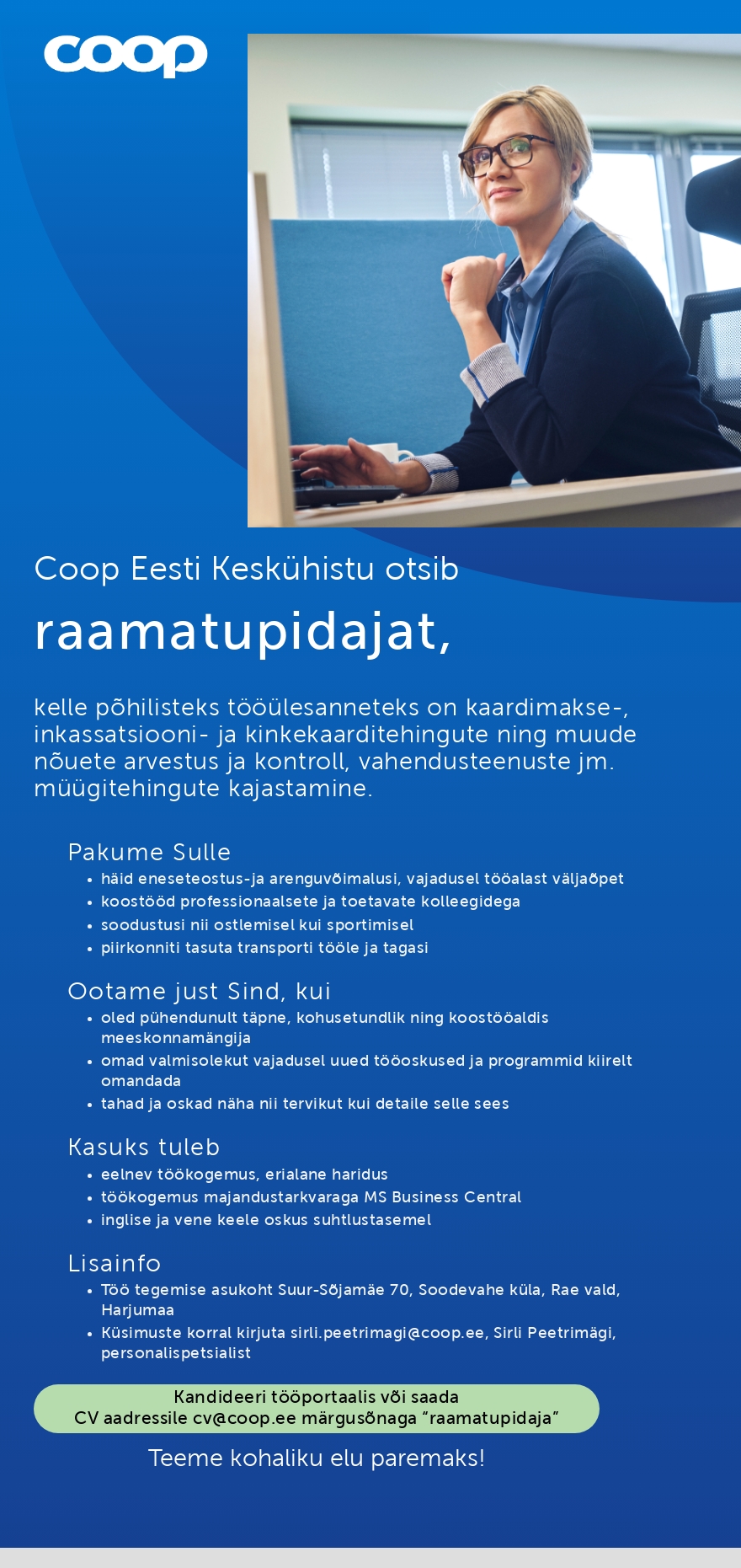 Coop Eesti Keskühistu Raamatupidaja
