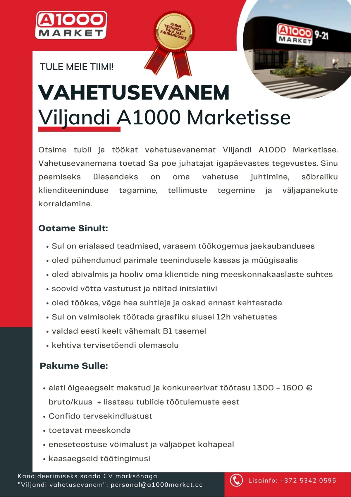 A1M OÜ - A1000Market Vahetusevanem