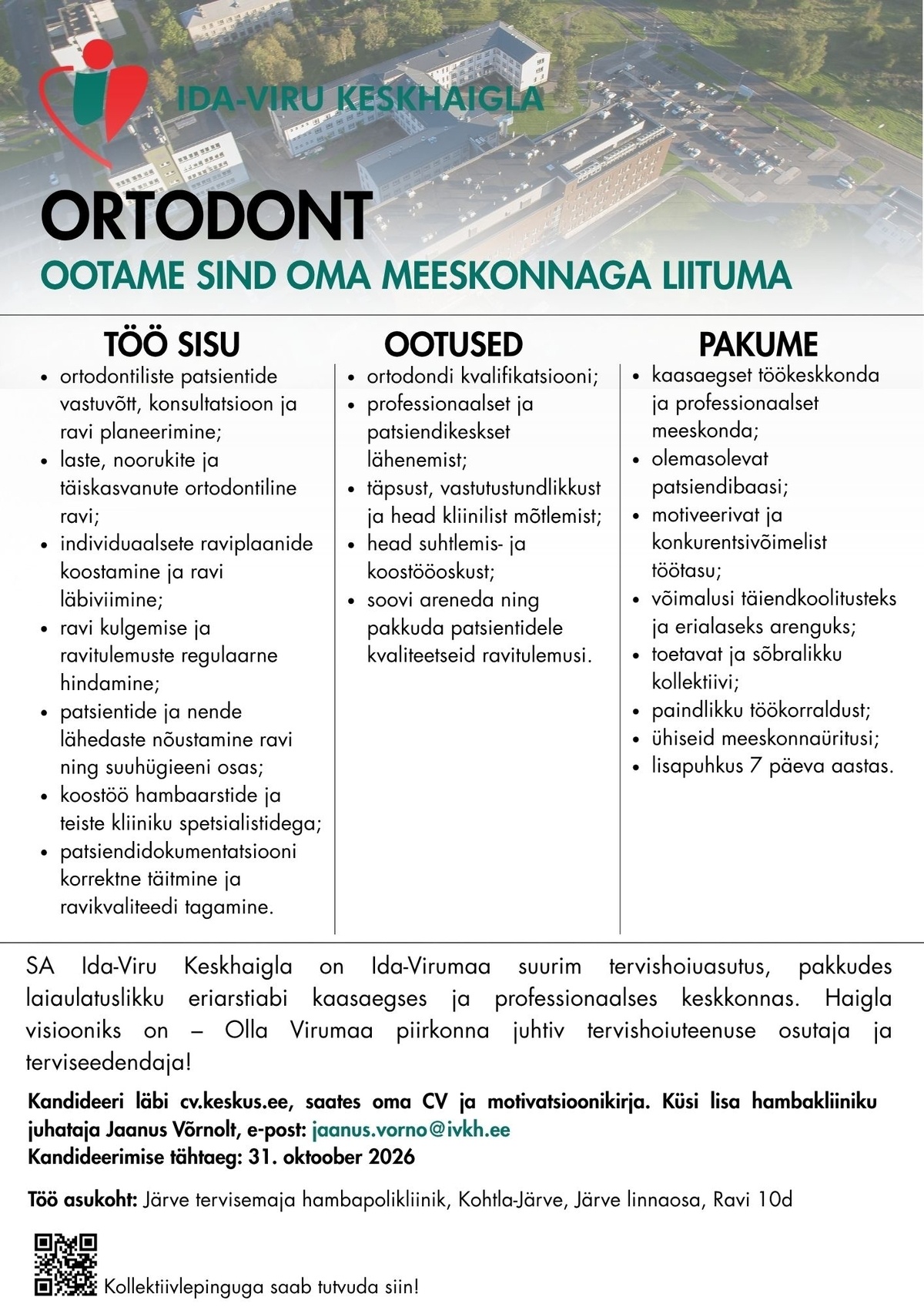 Ida-Viru Keskhaigla SA Ortodont