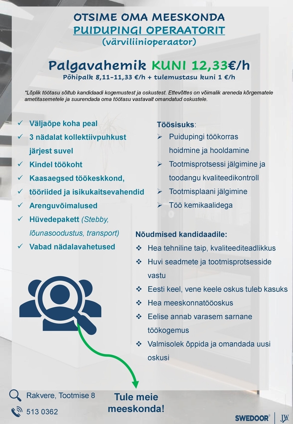 JELD-WEN EESTI AS Puidupingi operaator