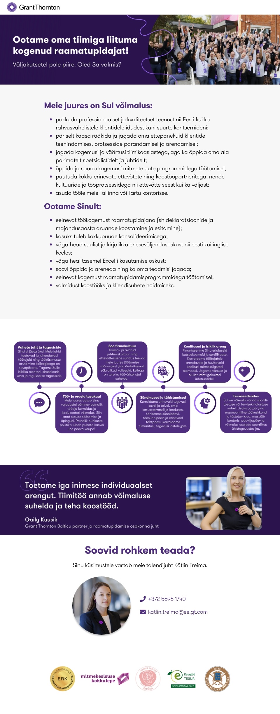 GRANT THORNTON BALTIC OÜ Vanemraamatupidaja