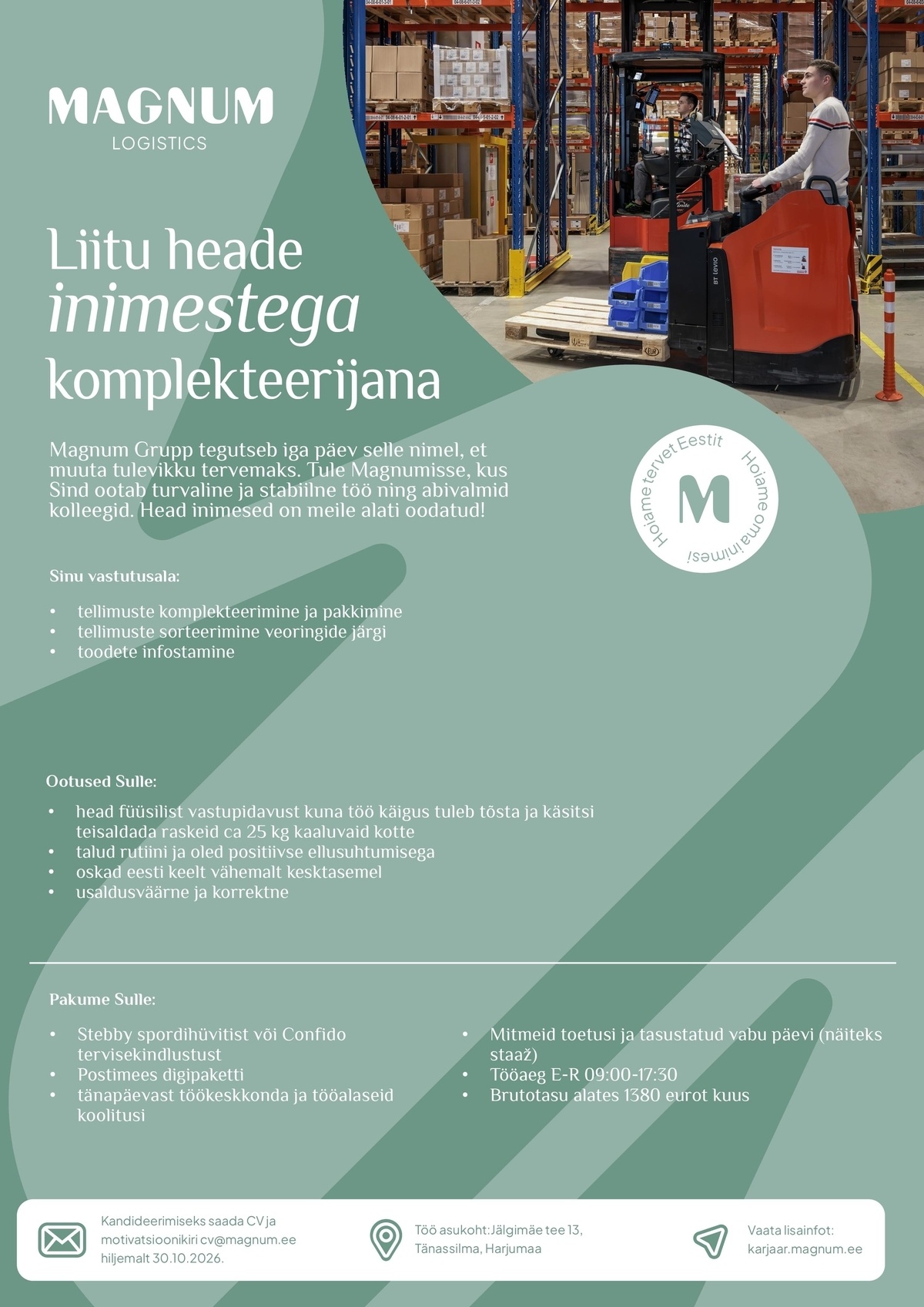 Magnum Logistics OÜ Komplekteerija