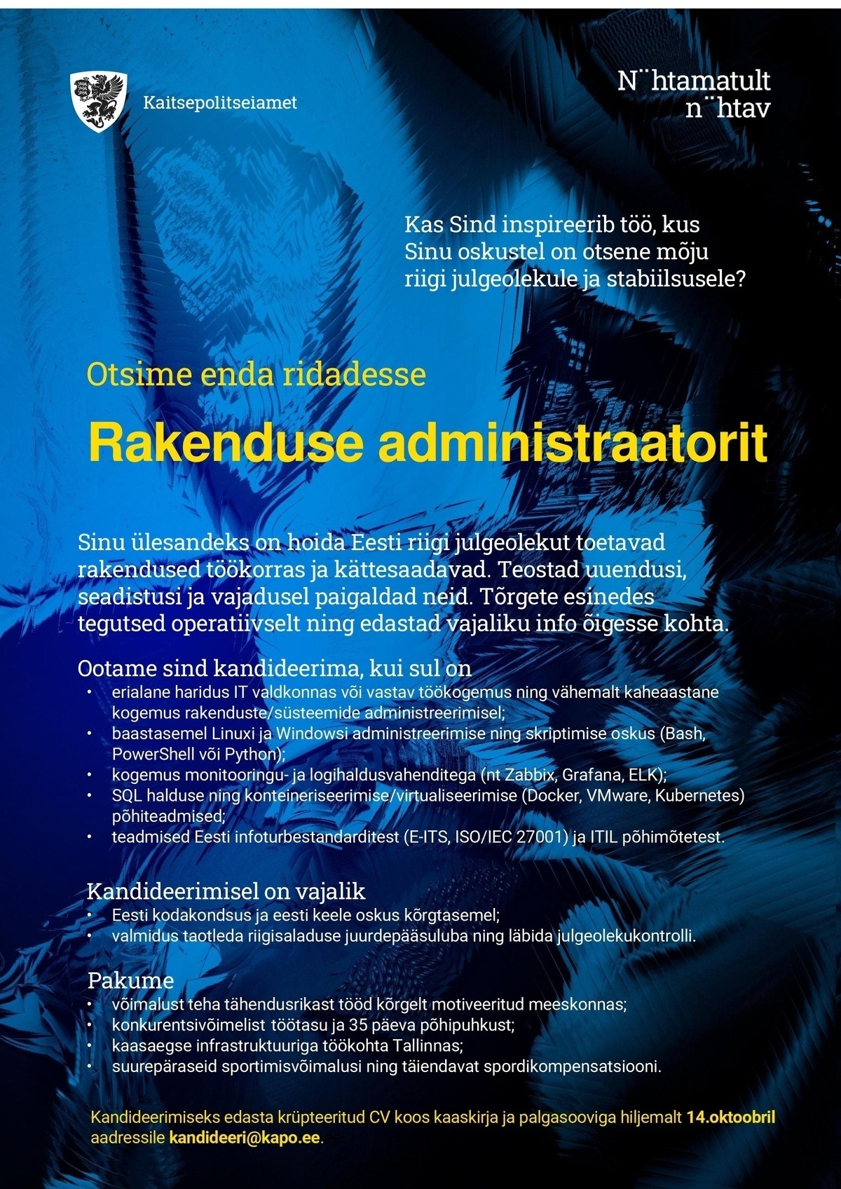 Kaitsepolitseiamet Rakenduse administraator