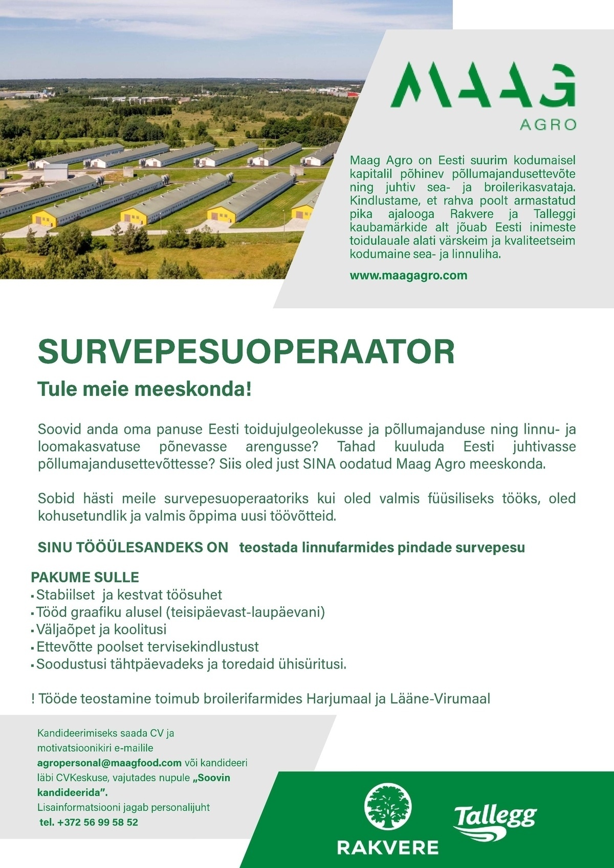 Maag Agro AS Survepesuoperaator