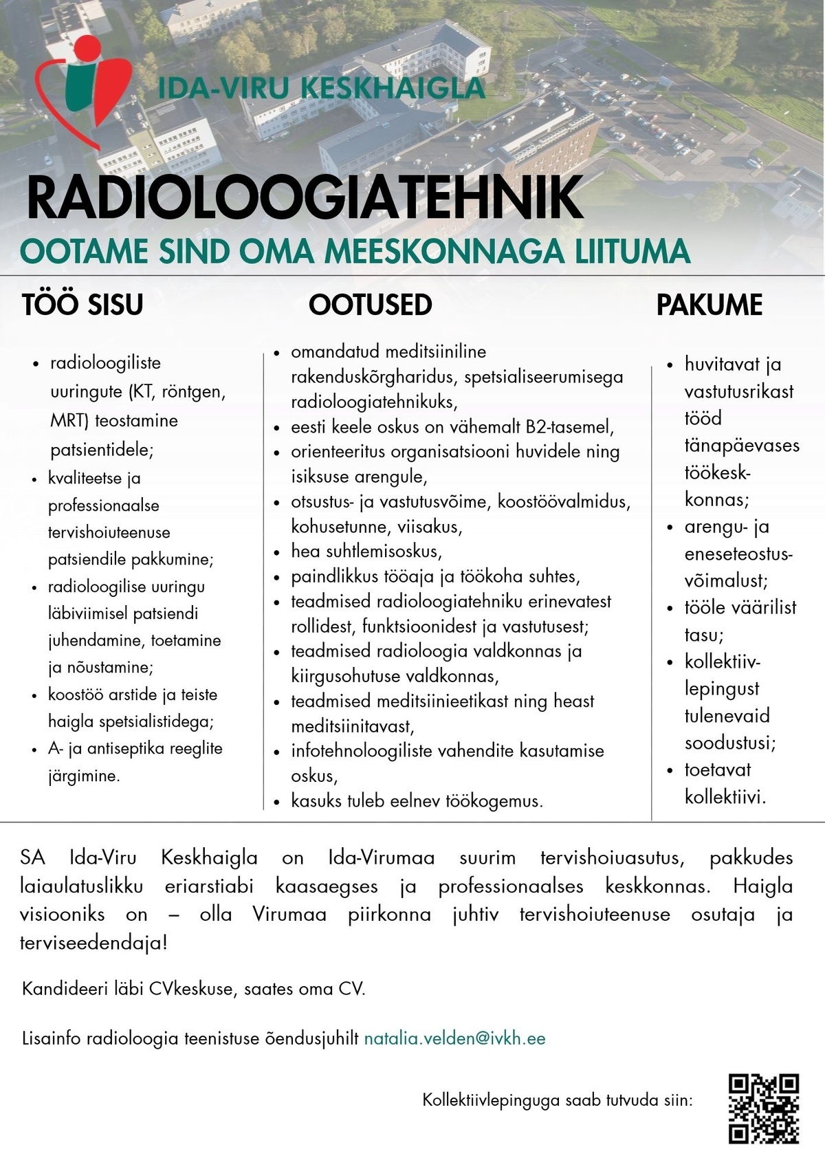 Ida-Viru Keskhaigla SA Radioloogiatehnik