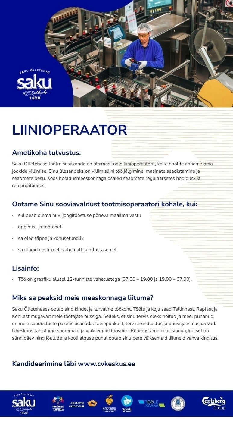 Saku Õlletehas AS Liinioperaator
