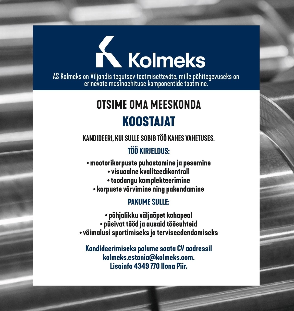 Kolmeks AS Koostaja