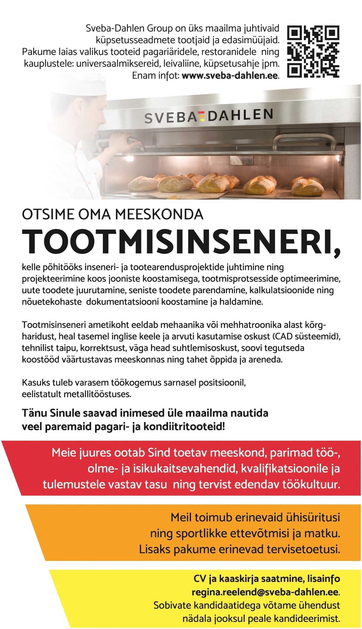 SVEBA-DAHLEN BALTIC OÜ TOOTMISINSENER