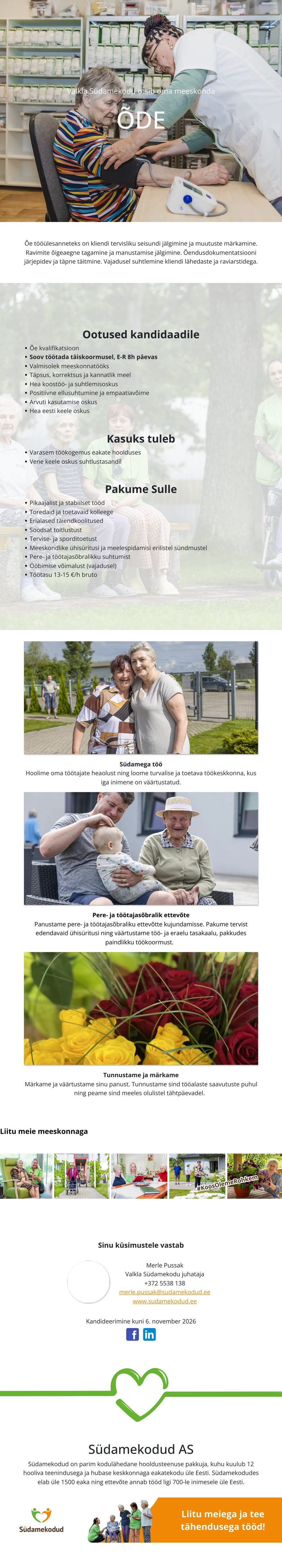 Valkla Südamekodu Õde Valkla Südamekodusse