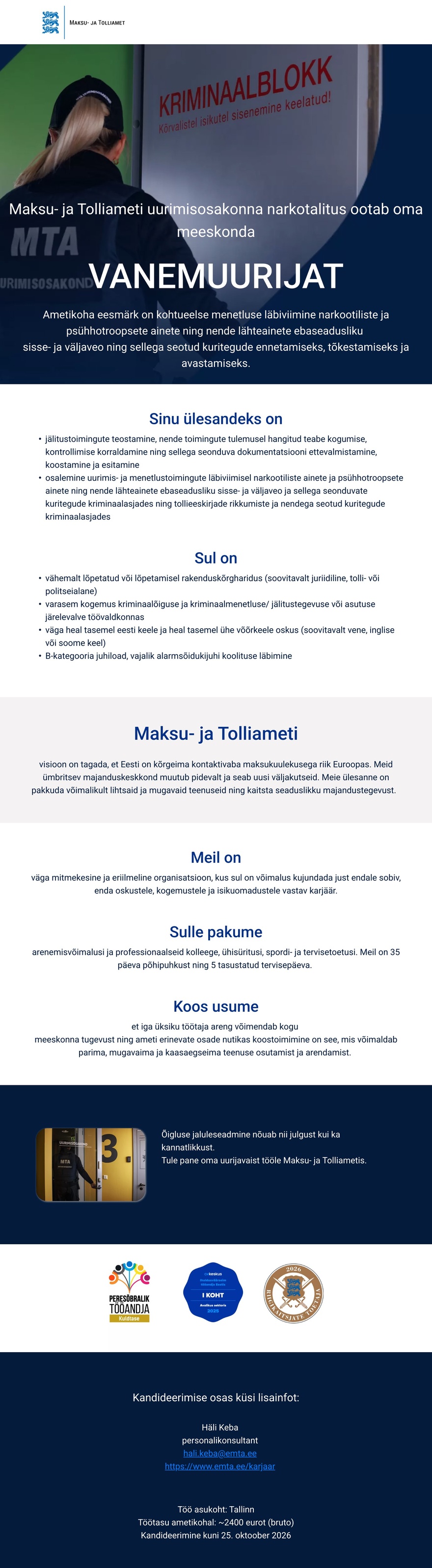 Maksu- ja Tolliamet Vanemuurija