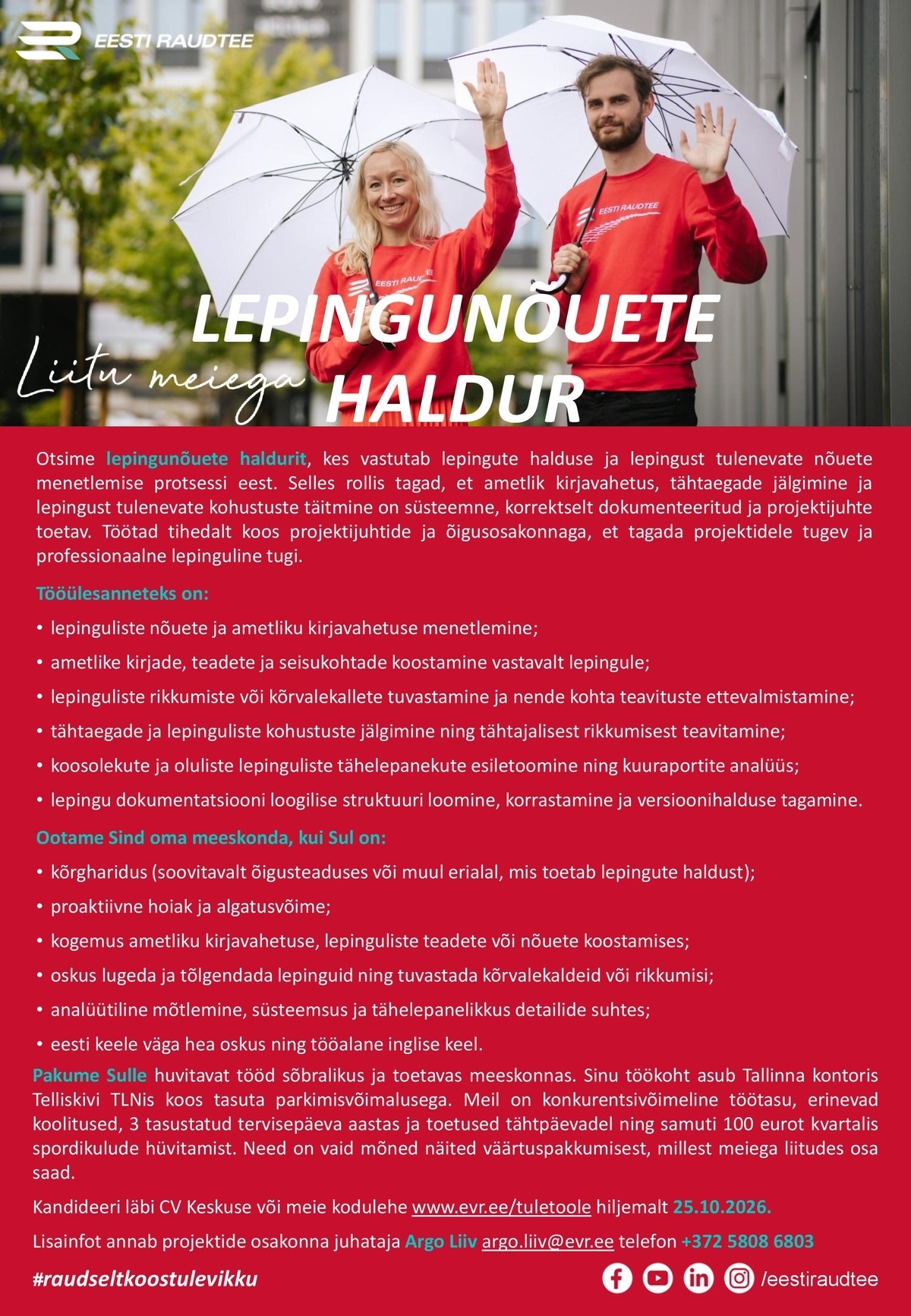 Eesti Raudtee AS Lepingunõuete haldur