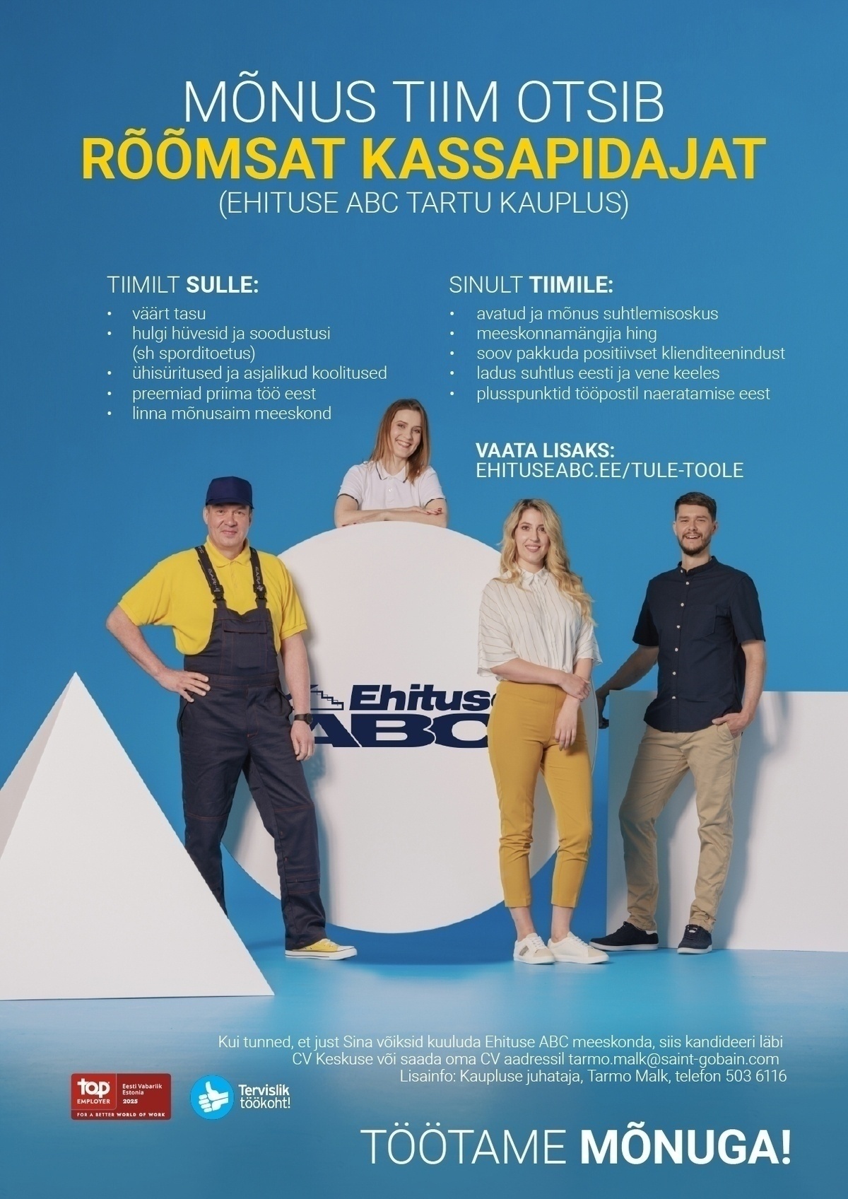 Optimera Estonia AS - Ehituse ABC Rõõmus kassapidaja (Tartu Ehituse ABC)