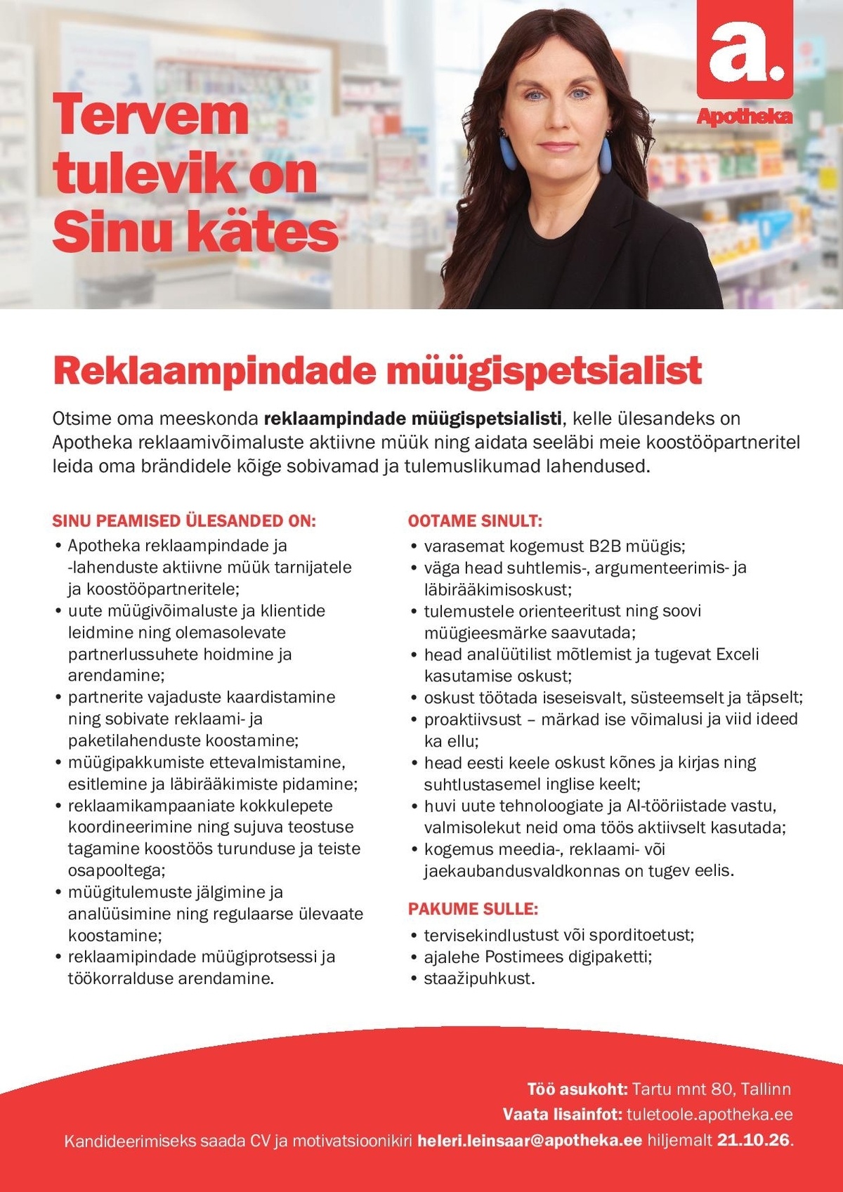 Apotheka Reklaampindade müügispetsialist