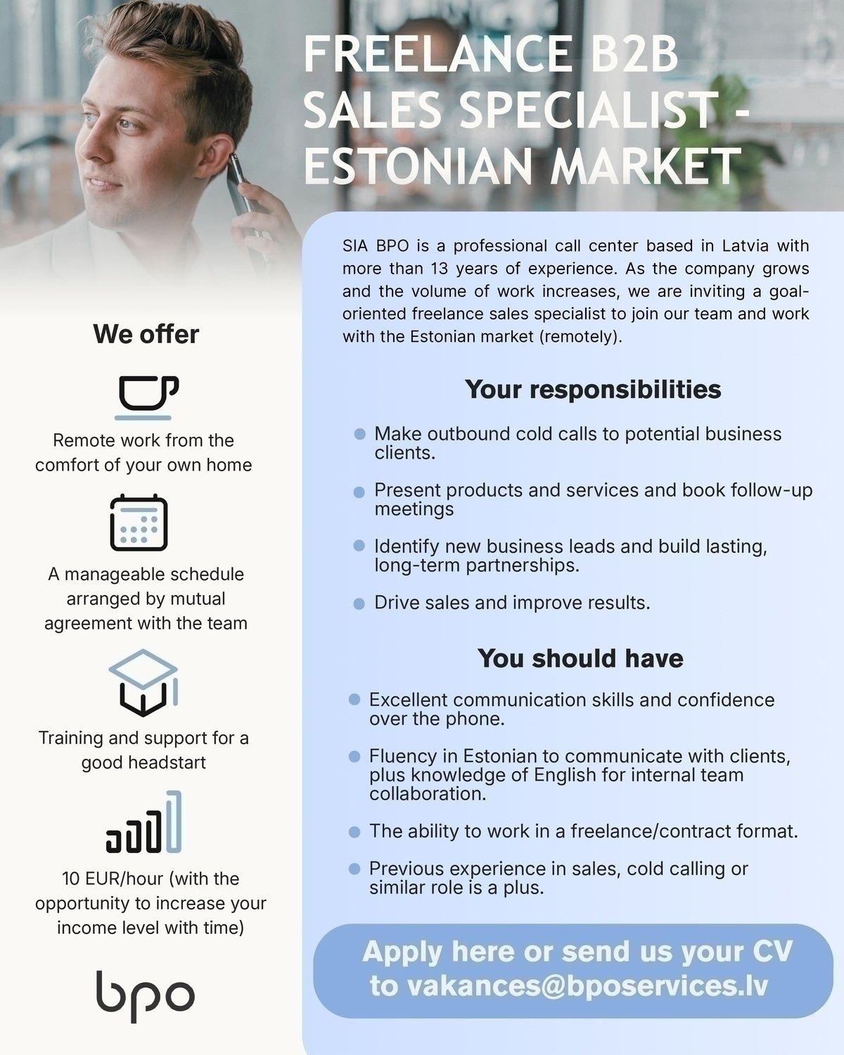 BPO, SIA Sales Specialist