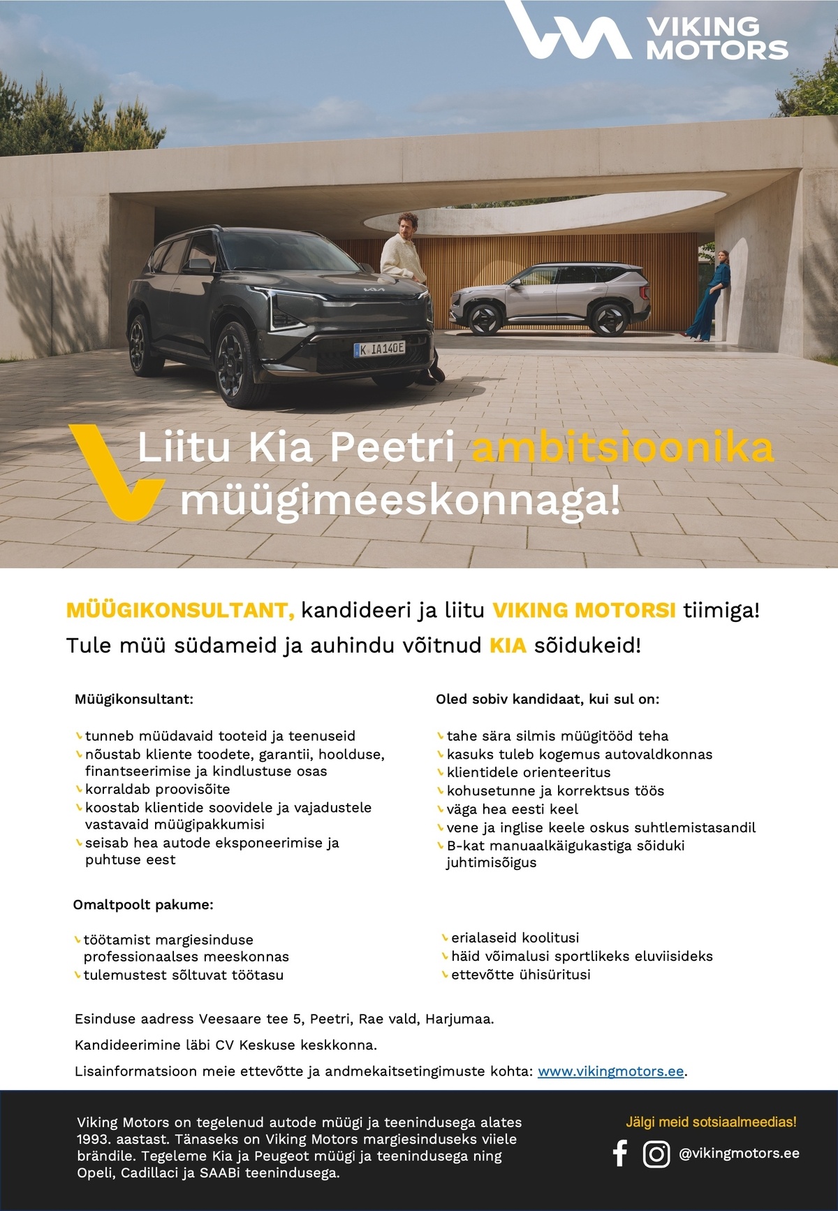 Viking Motors AS Automüügikonsultant