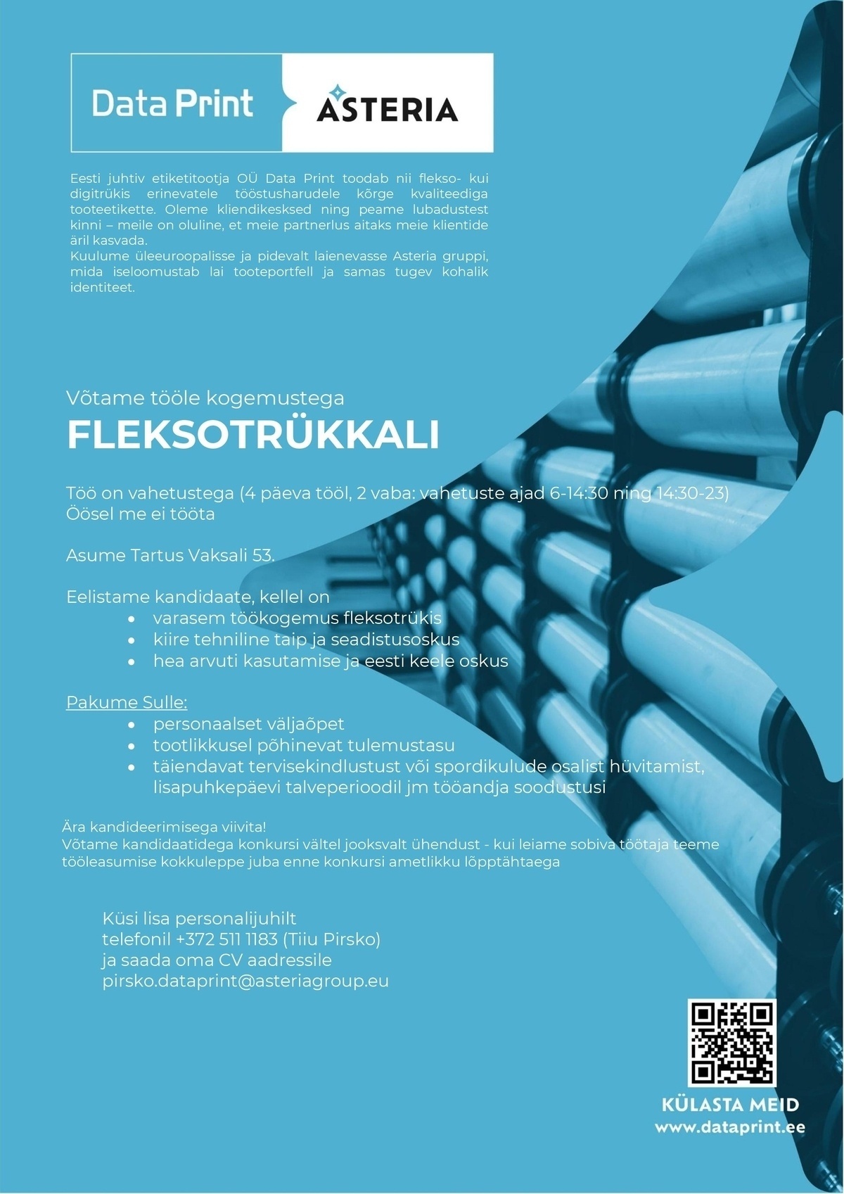Data Print OÜ Fleksotrükkal