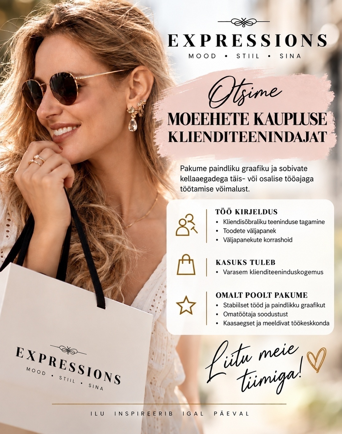 DADA GOPAL OÜ MOEEHETE KAUPLUSE KLIENDITEENINDAJA