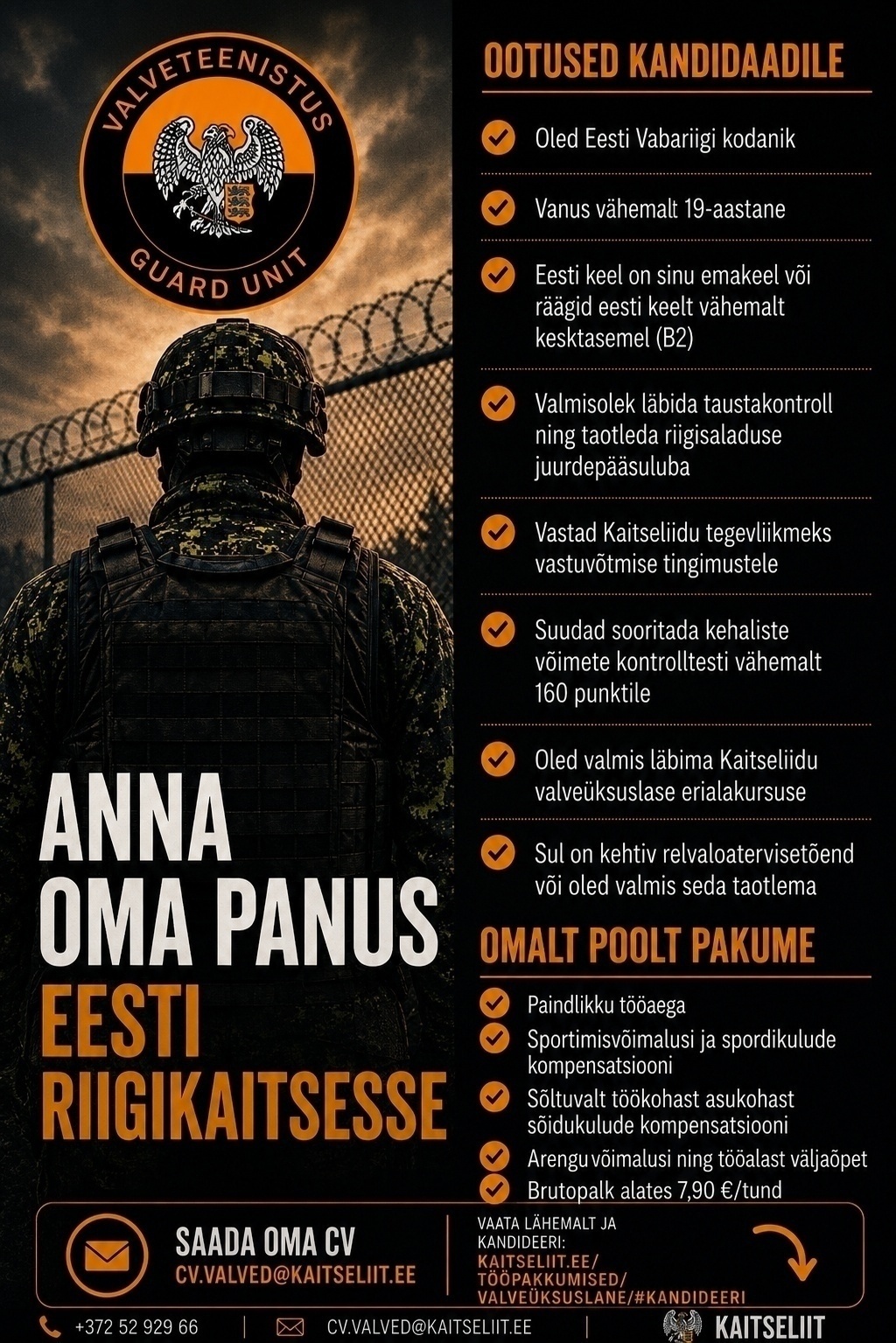 KAITSELIIT VALVEÜKSUSLANE