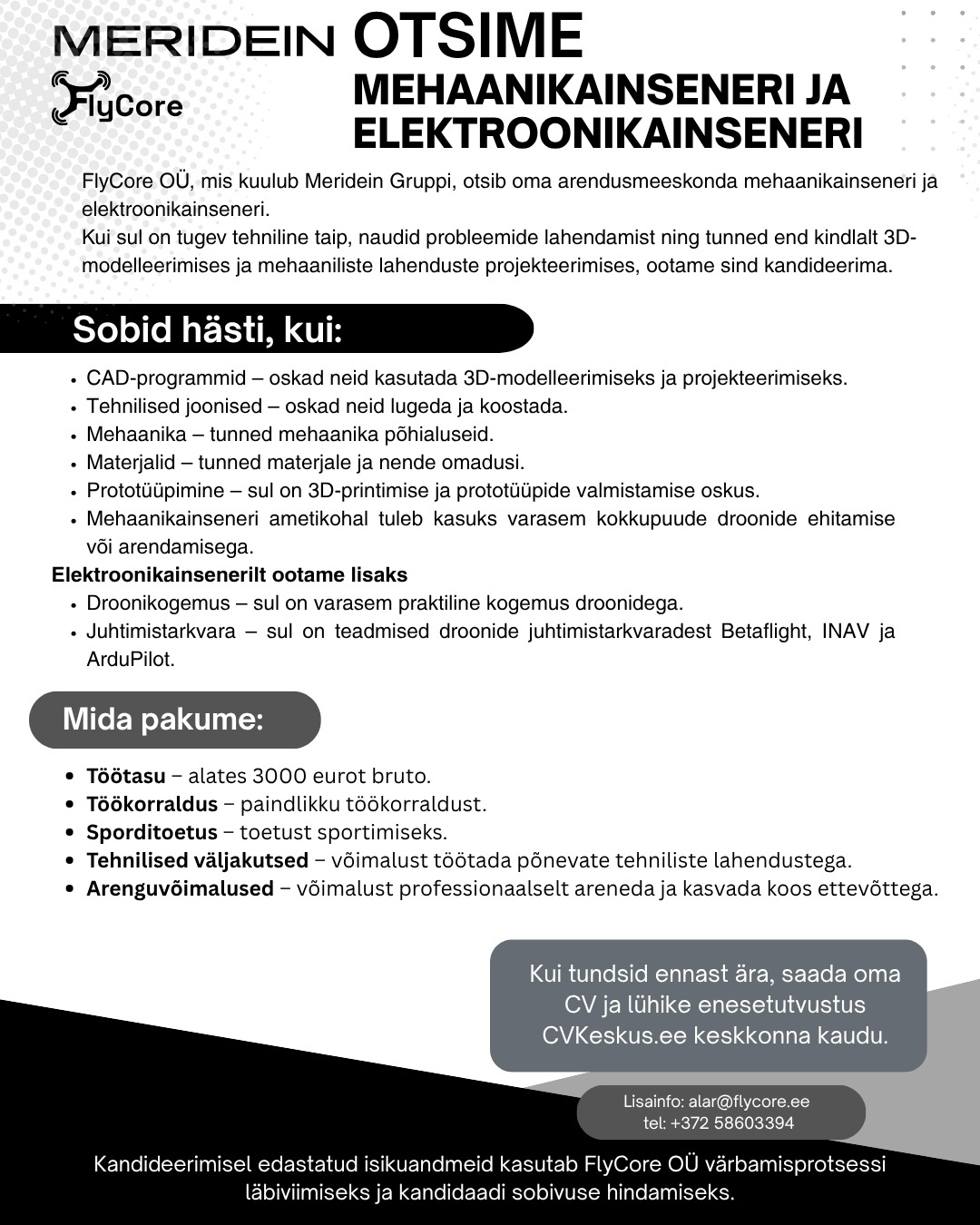 FlyCore OÜ Mehaanikainsener