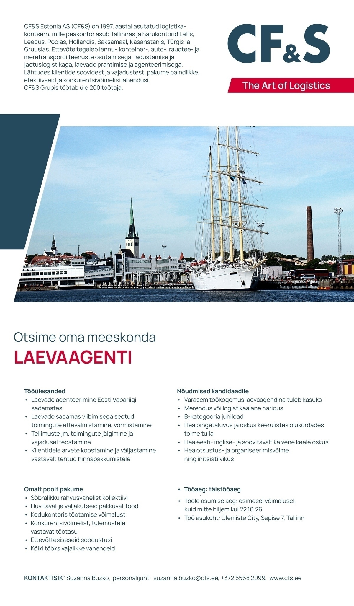 CF&S ESTONIA AS Laevaagent