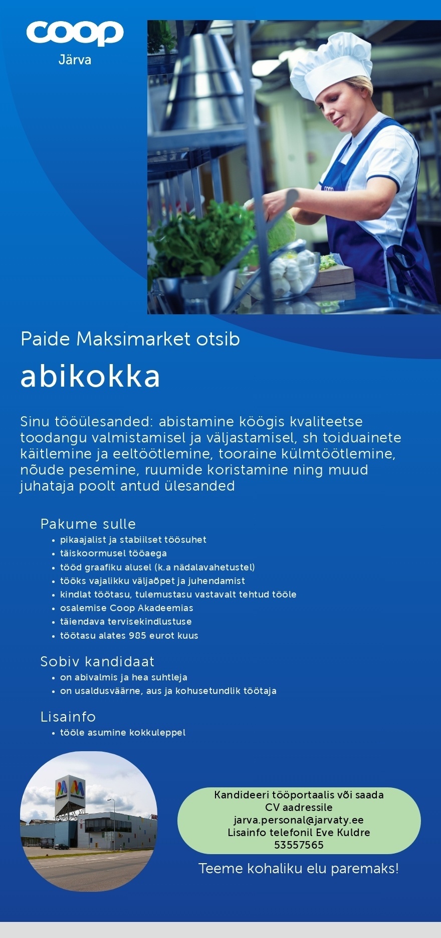 Coop Järva ABIKOKK Paide Maksimarket (Coop Järva)