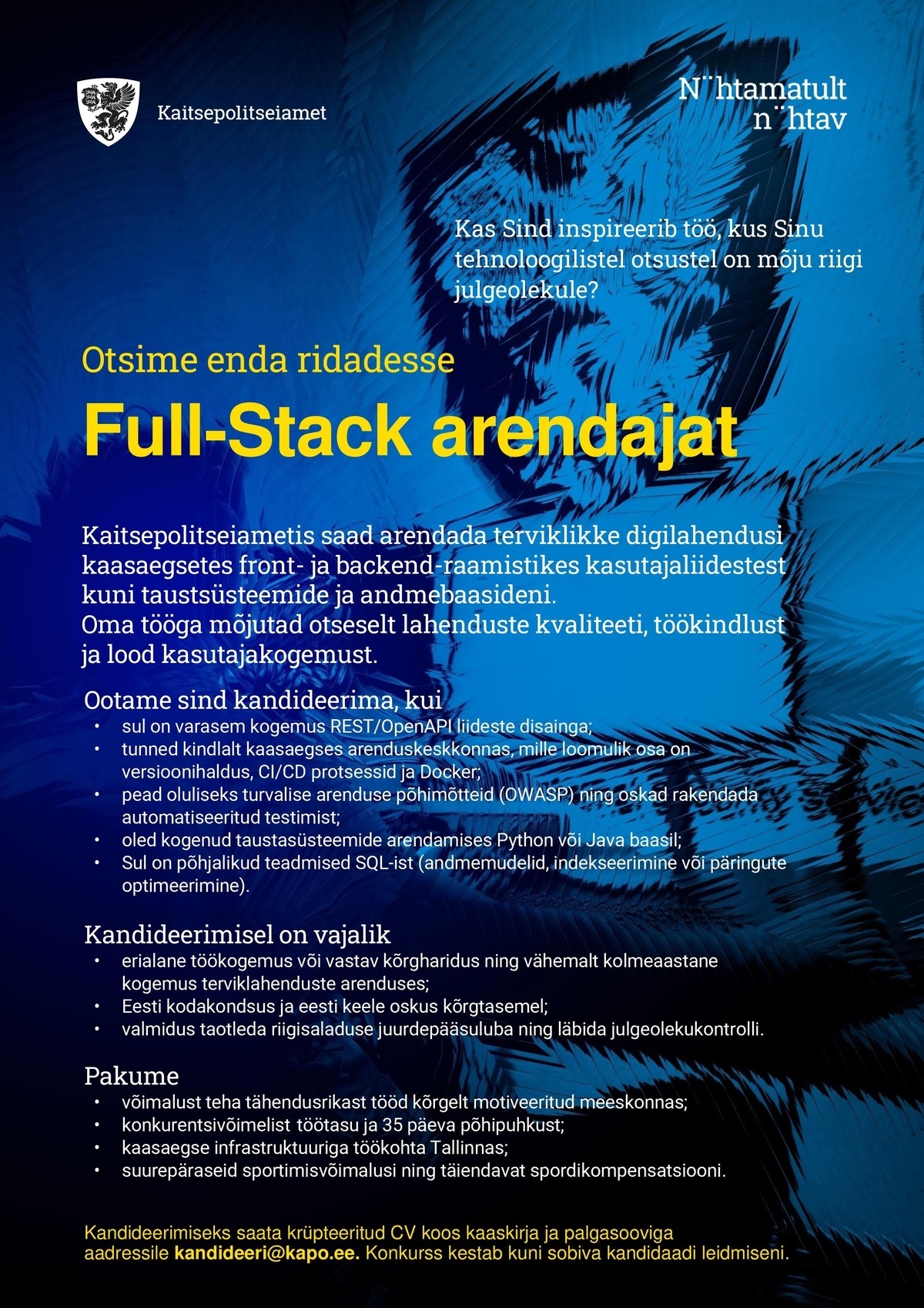 Kaitsepolitseiamet Full-Stack arendaja