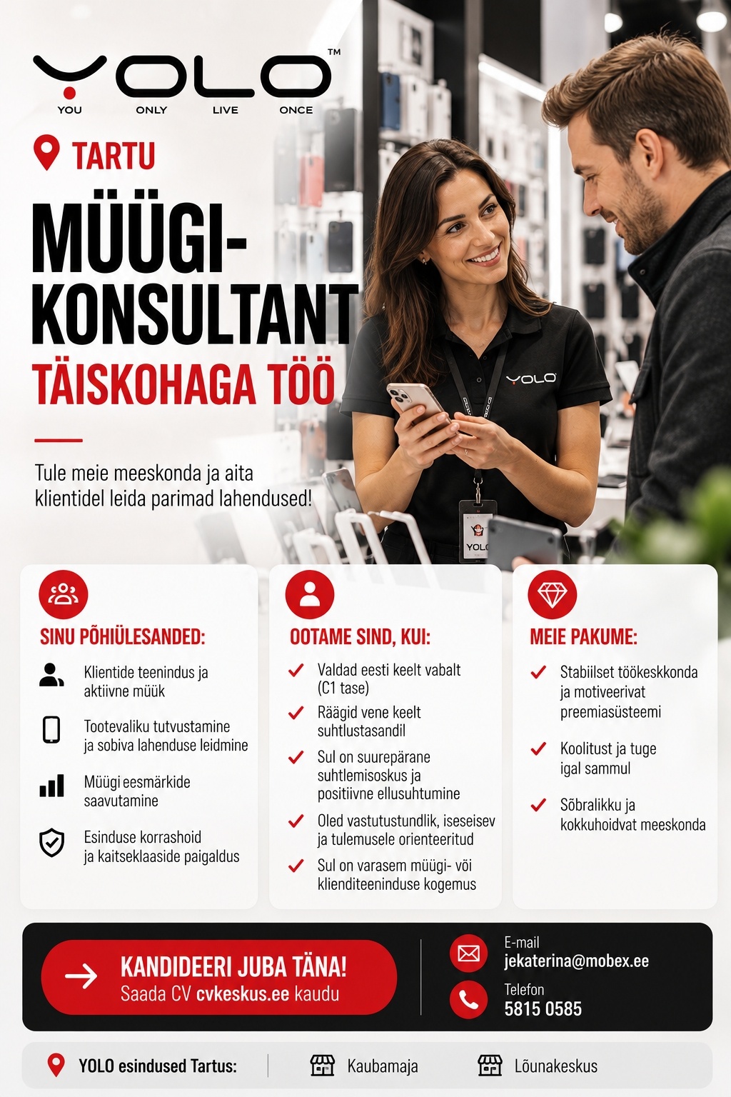 MOBEX OÜ Müügikonsultant