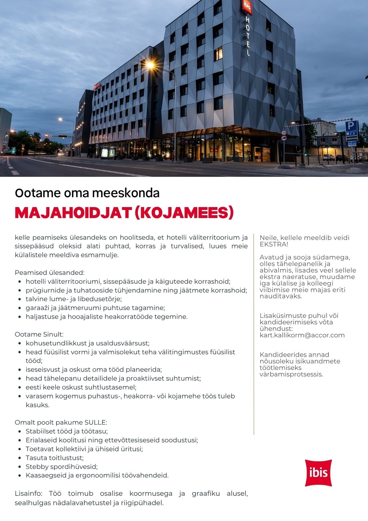 Juhkentali Hotel OÜ Majahoidja (Kojamees)