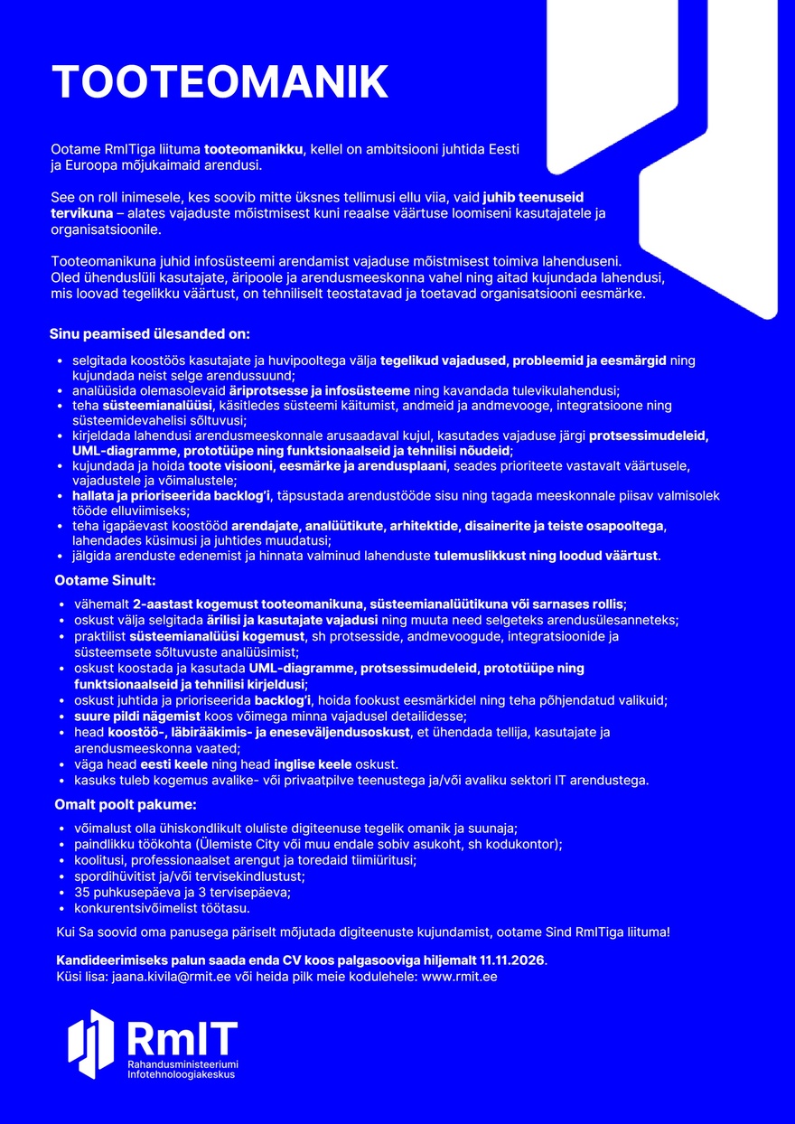 RmIT Tooteomanik