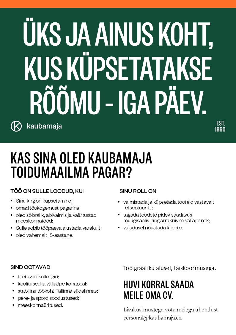 Kaubamaja Toidumaailma pagar