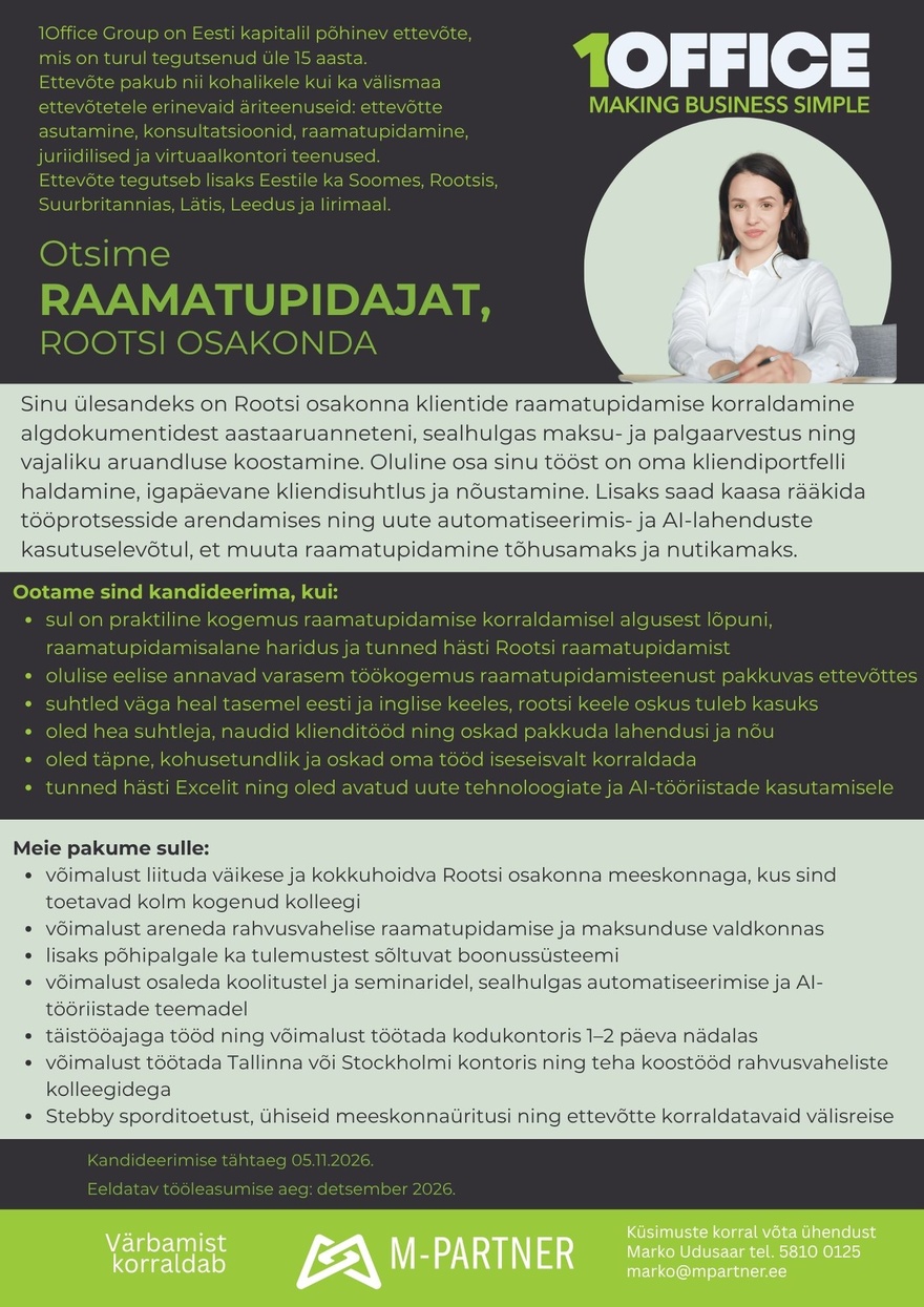 M-Partner HR 1Office raamatupidaja