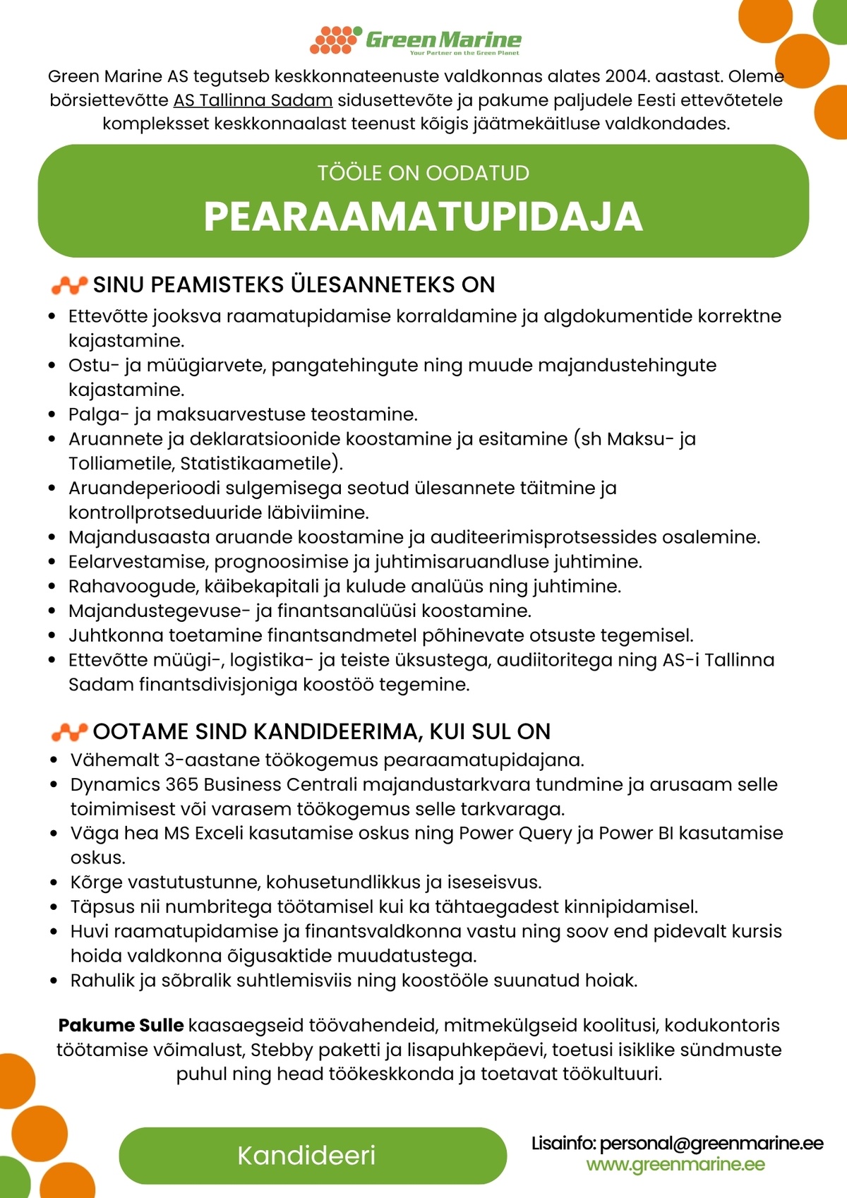 Green Marine AS Pearaamatupidaja