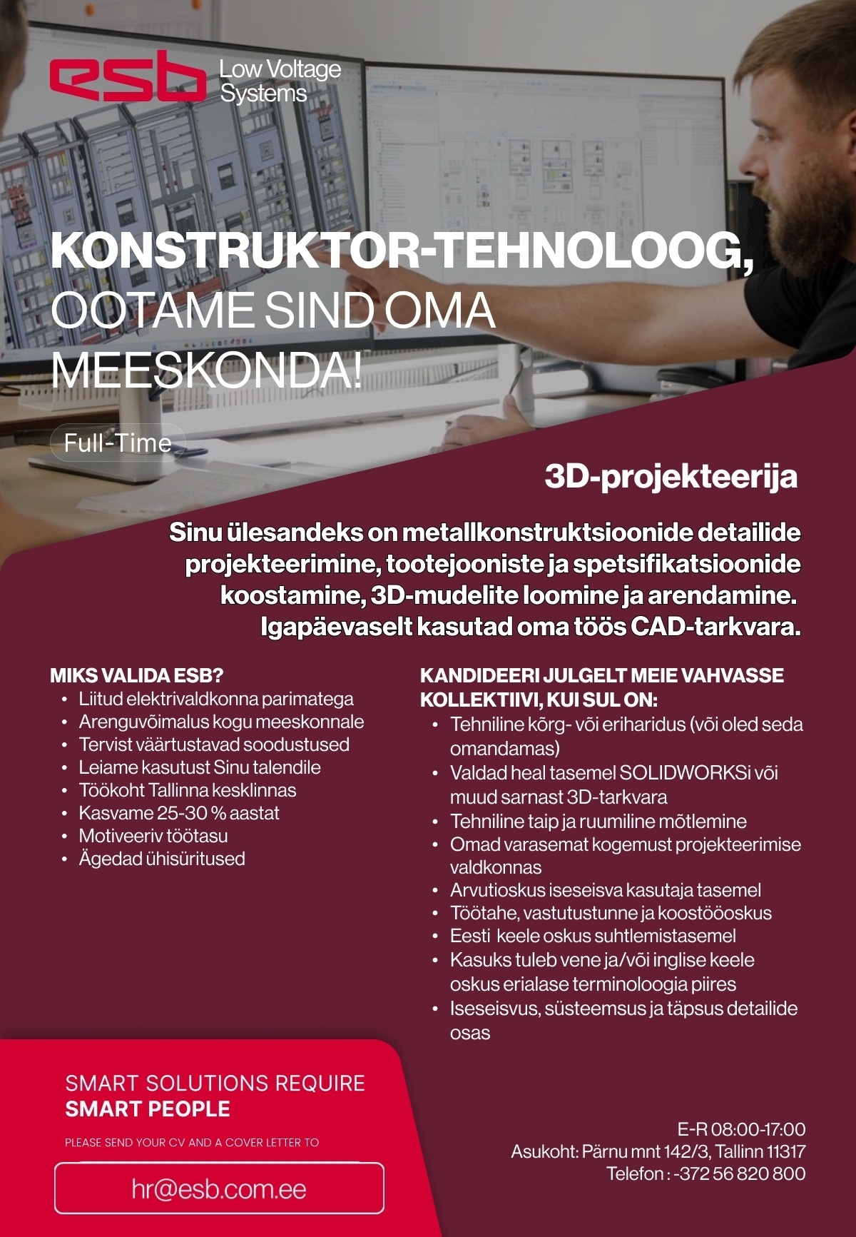 ESB-LVS OÜ KONSTRUKTOR-TEHNOLOOG