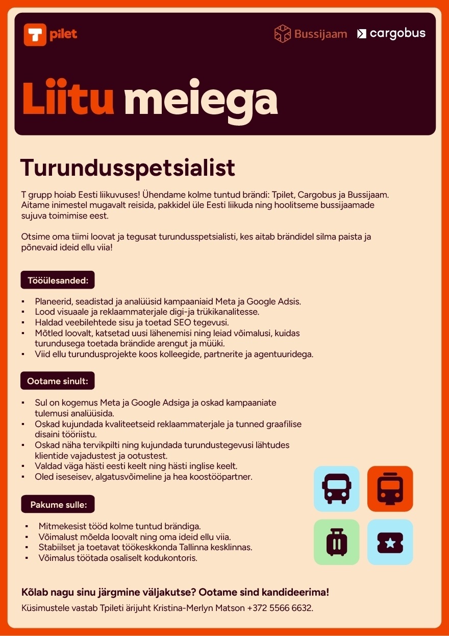 T grupp OÜ Turundusspetsialist