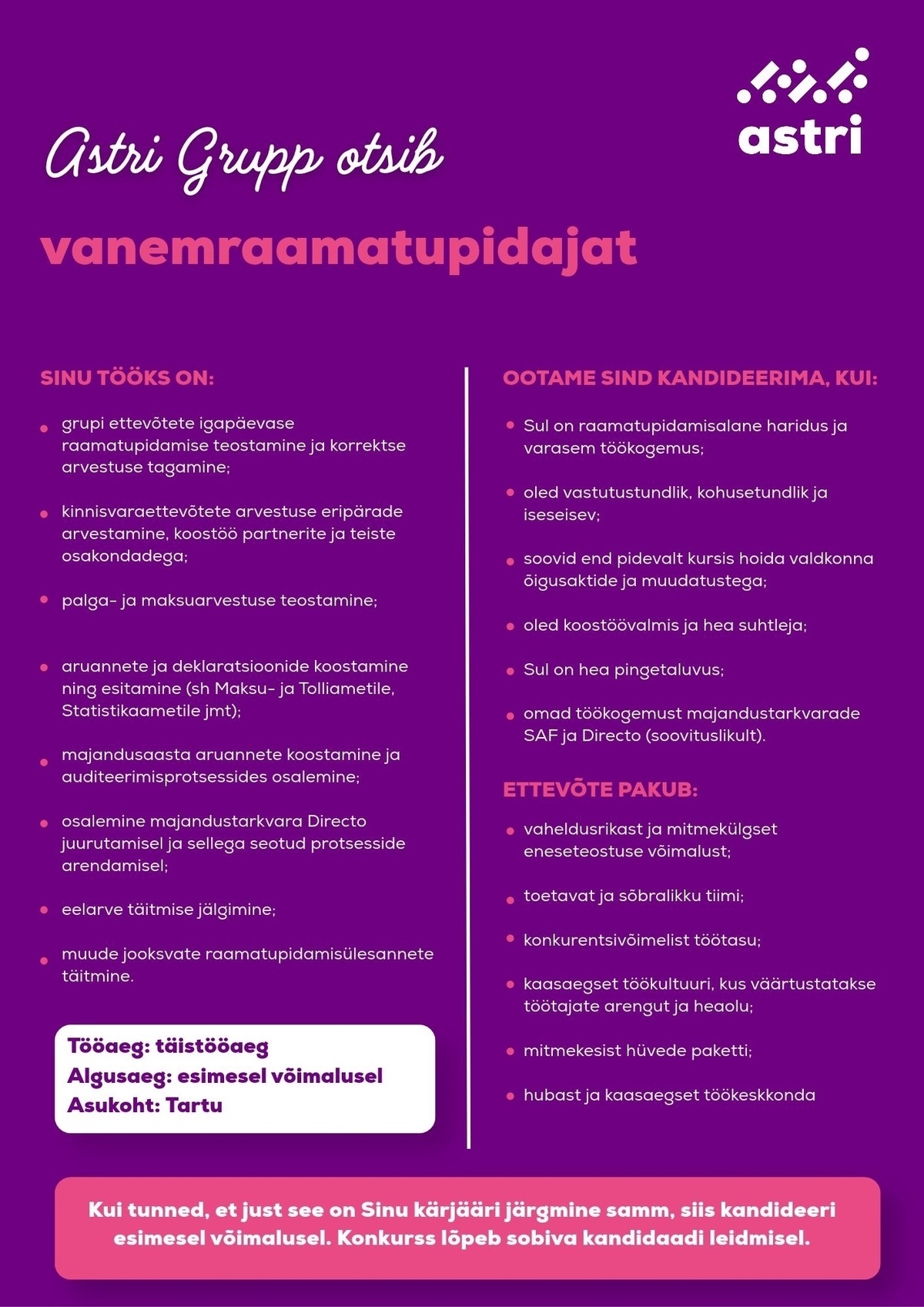 ASTRI AS Vanemraamatupidaja