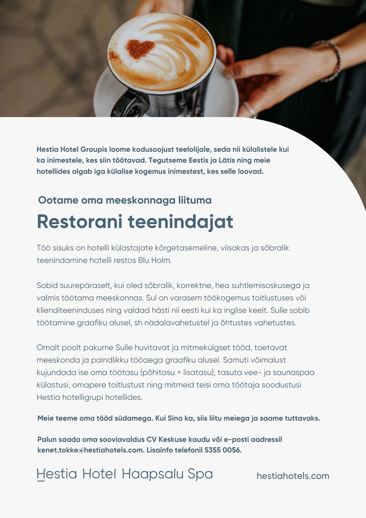Hestia Hotel Haapsalu Spa Restorani teenindaja