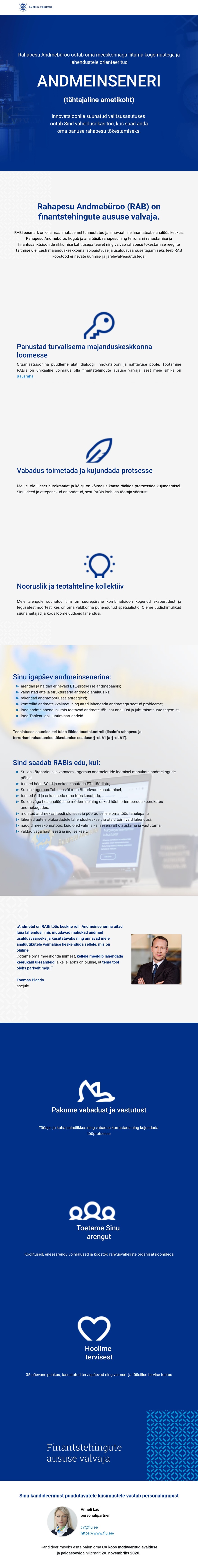 Rahapesu Andmebüroo ANDMEINSENER
