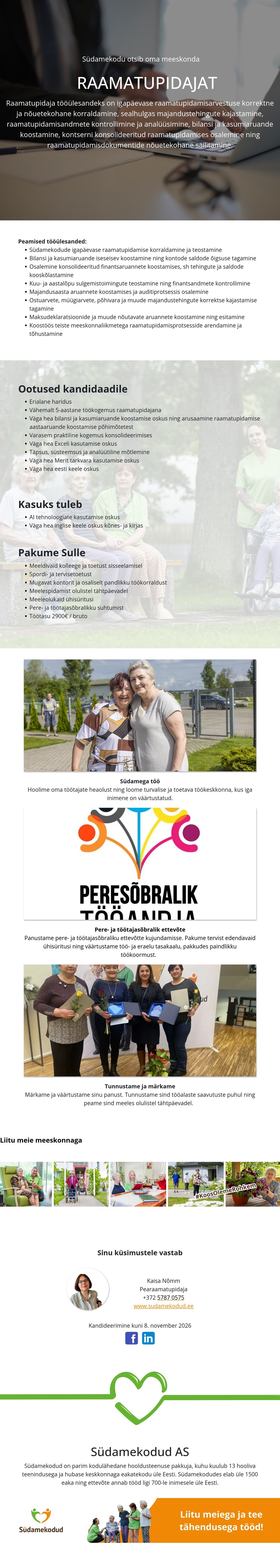 Südamekodu AS Raamatupidaja