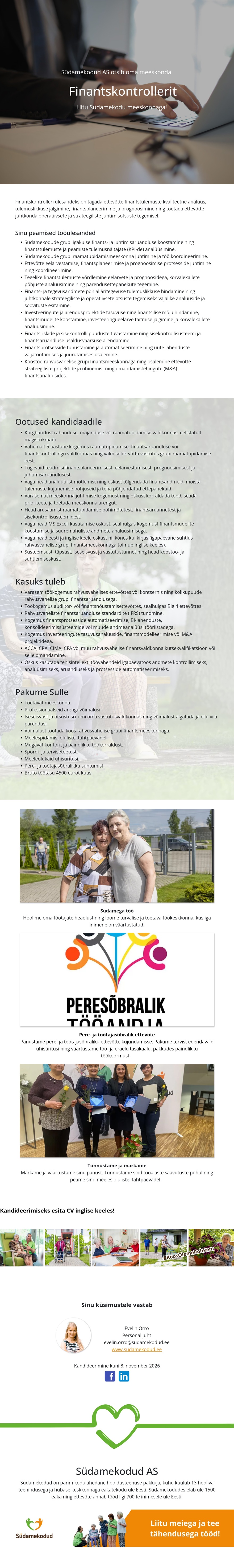 Südamekodu AS Finantskontroller