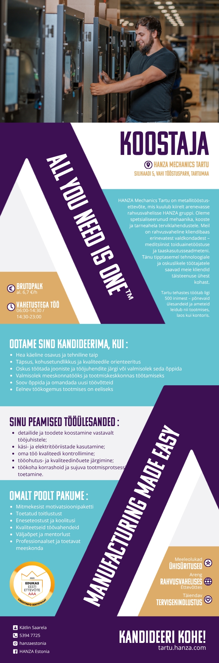 HANZA Mechanics  Tartu AS Koostaja