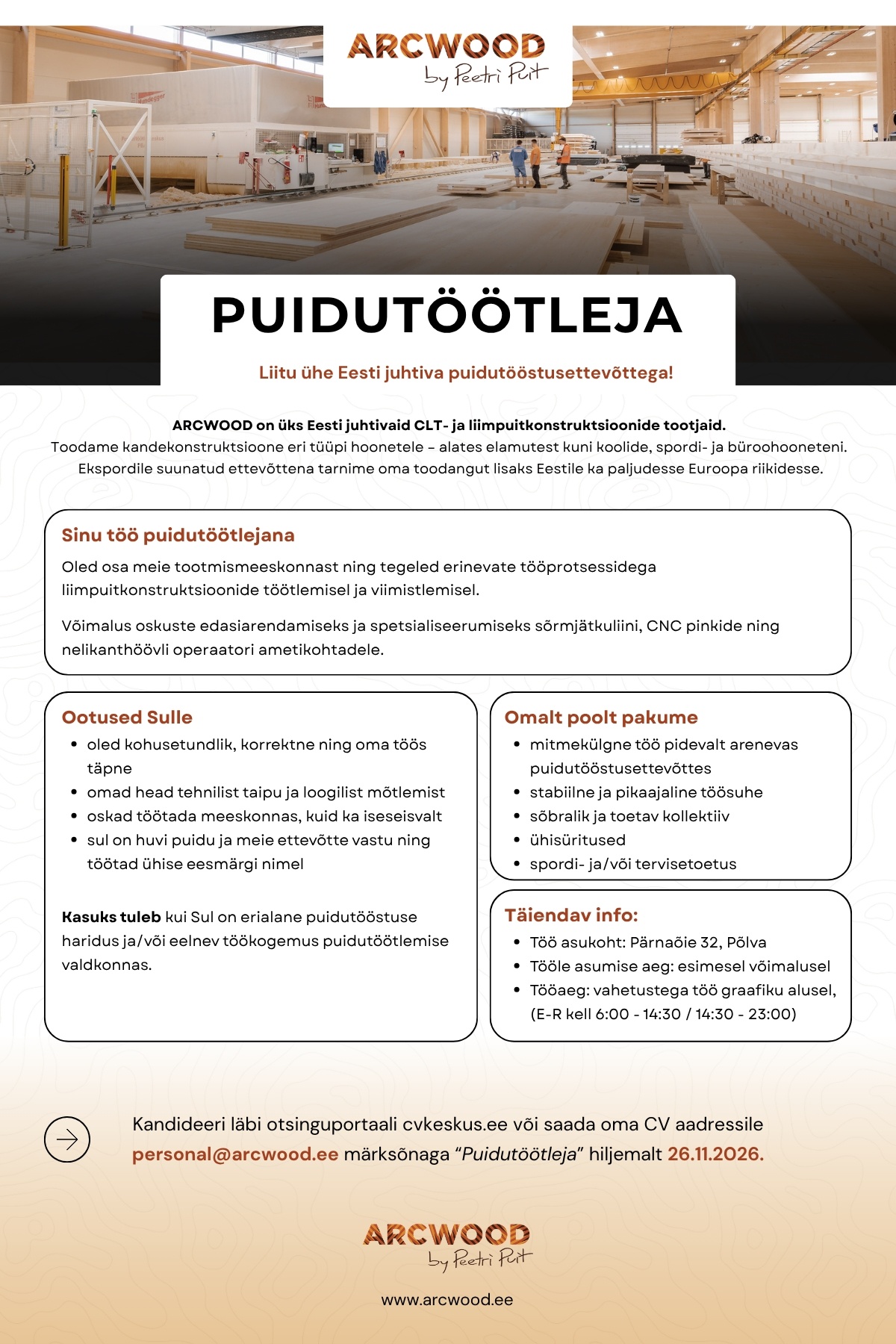 Peetri Puit OÜ PUIDUTÖÖTLEJA