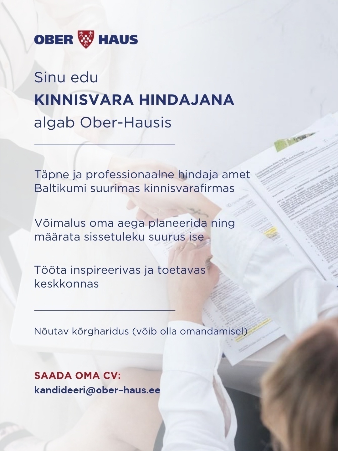 OBER-HAUS REAL ESTATE ADVISORS AS Kinnisvara hindaja