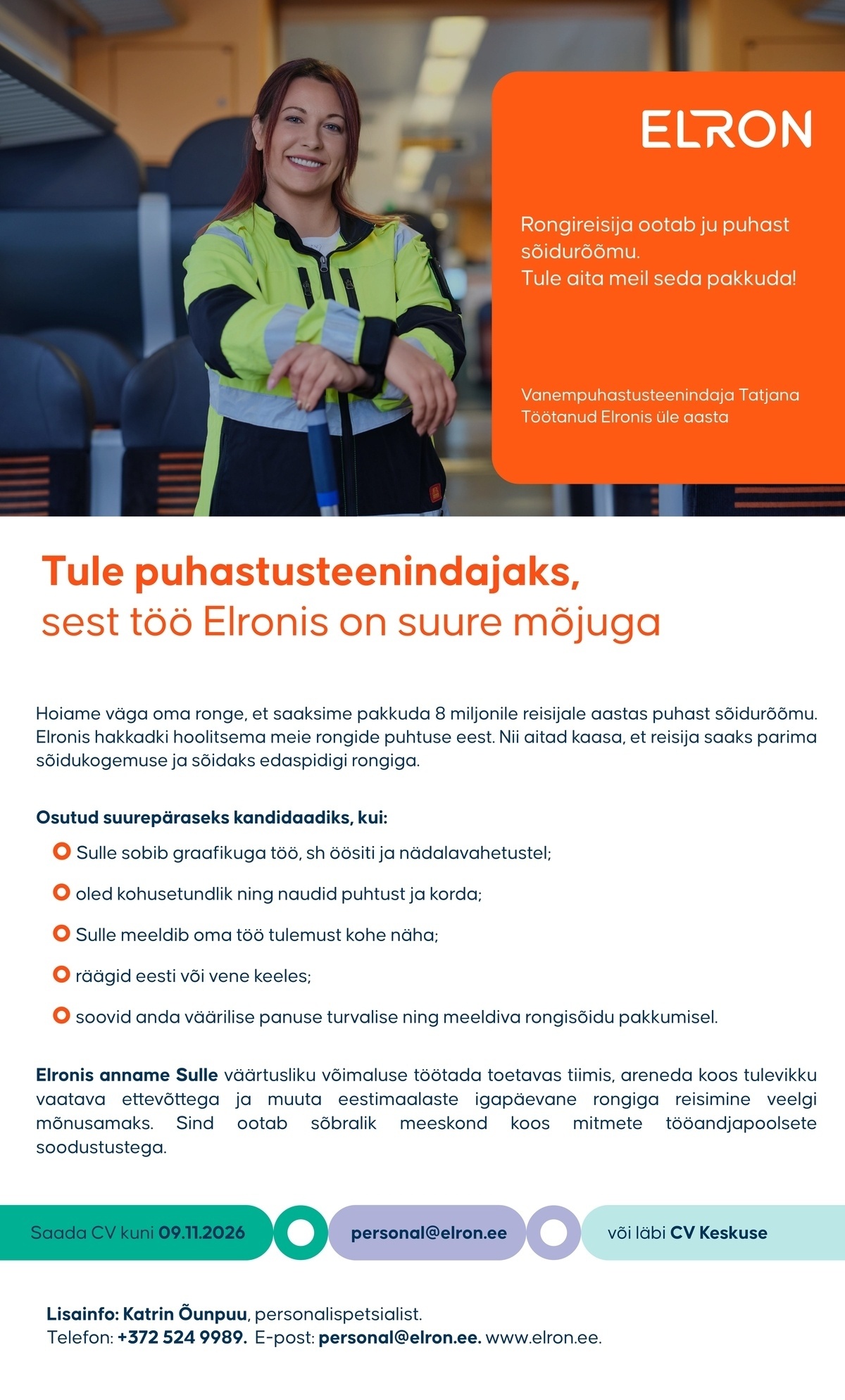 AS Eesti Liinirongid Puhastusteenindaja