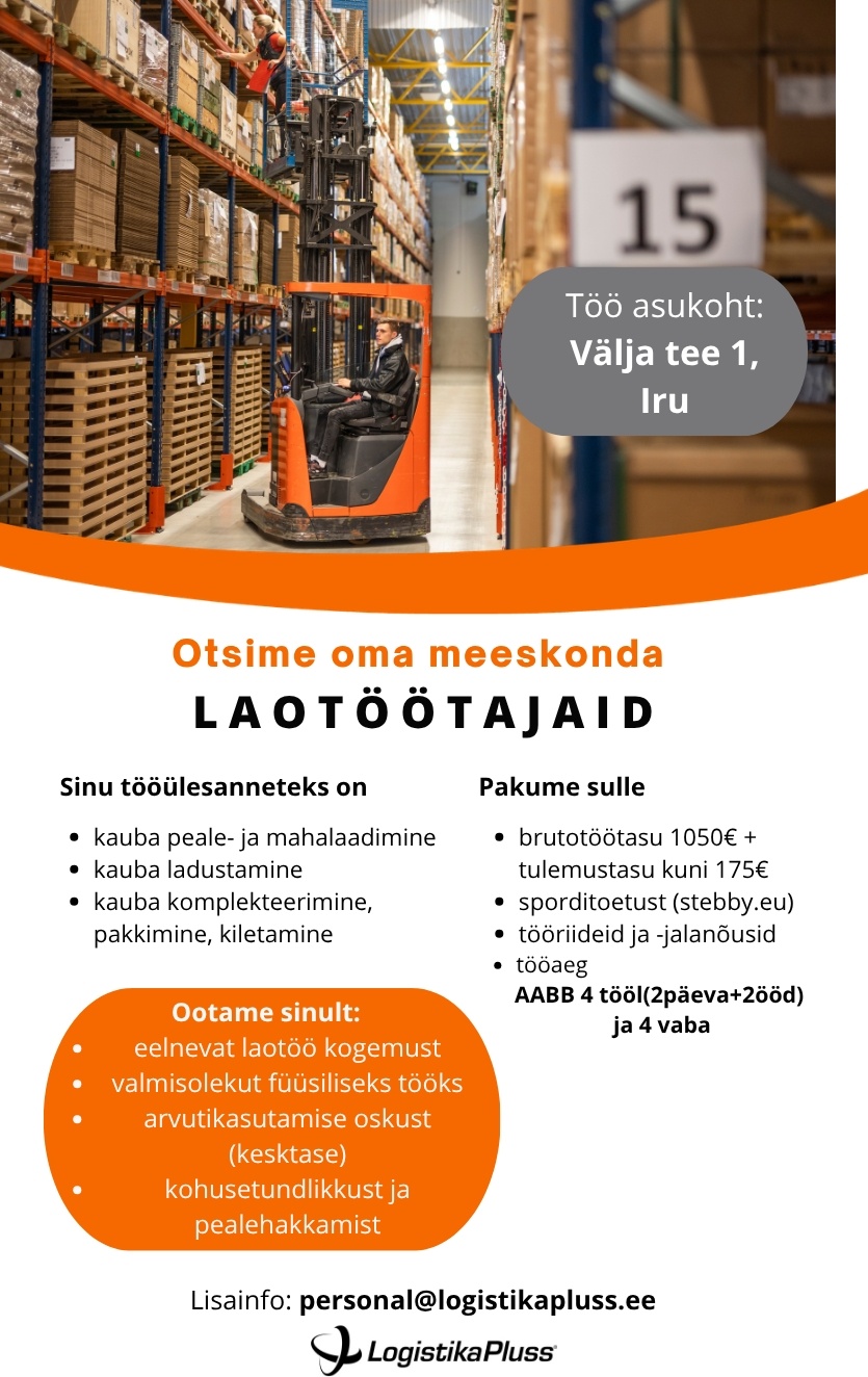 LOGISTIKA PLUSS OÜ Laotööline